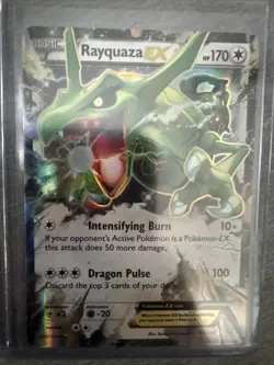 Pokemon TCG Rayquaza EX Ultra Rare Card 75/108 XY: Roaring Skies (Near mint) - Image 1