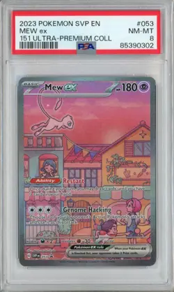 PSA 8 Mew ex SVP EN 053 151 Ultra Premium Collection Promo Pokemon Card - Image 1