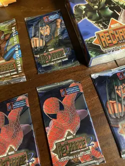 Marvel ReCharge 1 and 2 Lot Trading Card Booster Packs + Decks All But 1 Sealed - Image 4