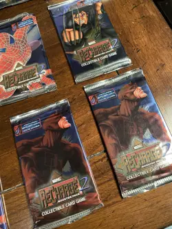 Marvel ReCharge 1 and 2 Lot Trading Card Booster Packs + Decks All But 1 Sealed - Image 5
