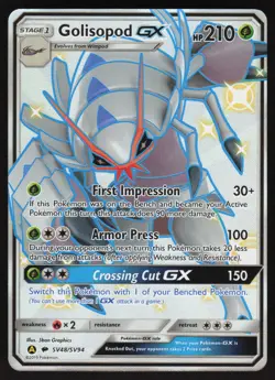 Golisopod GX SV48/SV94 Hidden Fates Holo Full Art Pokemon Card - Image 1