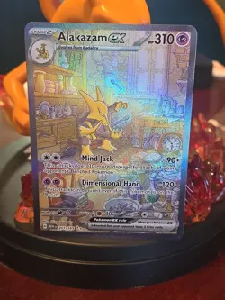 Pokemon TCG Alakazam EX 151 Holo Card Scarlet & Violet 201/165 - Image 2