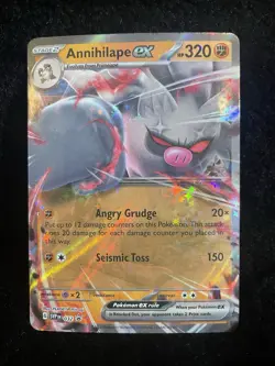 Pokemon Tcg 4 Card EX Holo Lot Arbok Veluza Annihilape Maushold NM Condition - Image 2