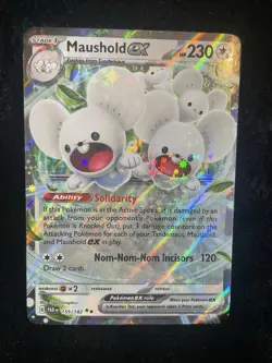 Pokemon Tcg 4 Card EX Holo Lot Arbok Veluza Annihilape Maushold NM Condition - Image 5