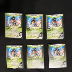 LOT 6 CARDS Dragon Ball Z DBZ CCG TCG Limited Preview Goku's Flight Fusion Saga - Image 1