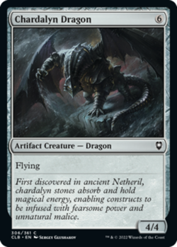Chardalyn Dragon - Foil Light Play, English Magic the Gathering MTG Commander Le - Image 1