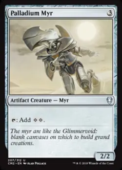 MTG Palladium Myr, Commander Anthology Vol. II, Moderately Played, English - Image 1
