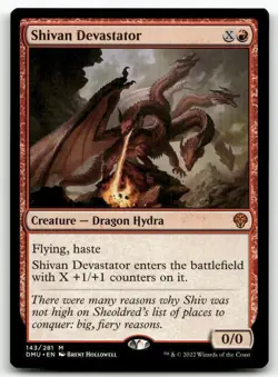 Shivan Devastator #143 MTG Dominaria United NM X1 - Image 1