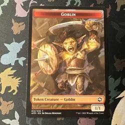 MTG Magic The Gathering Dungeon Of The Mad Mage/Goblin Token - Image 2