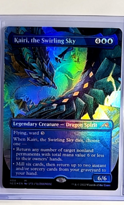 MTG Magic The Gathering NEO Kamigawa Borderless Foil #408 Kairi the Swirling Sky - Image 1