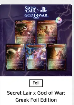 Secret Lair x God of War: Greek Foil Edition CONFIRMED PRESALE MTG PS DROP 🔥 - Image 1