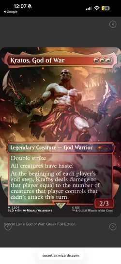 Secret Lair x God of War: Greek Foil Edition CONFIRMED PRESALE MTG PS DROP 🔥 - Image 2