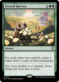 Second Harvest - MTG Commander Bloomburrow - BLB Rare #0123 MINT - Image 1