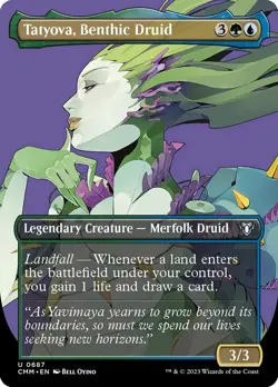 Near Mint x 1 Tatyova, Benthic Druid - Foil - Borderless Commander Masters Varia - Image 1