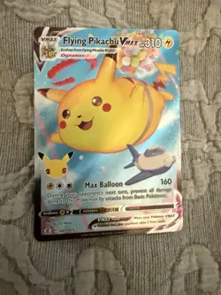 Pokemon TCG Flying Pikachu VMAX 007/025 Celebrations Full Art Ultra Rare Holo - Image 1