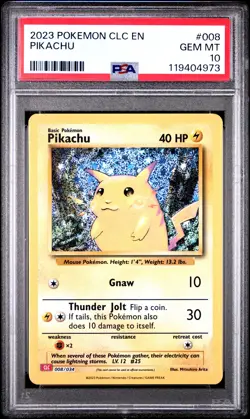 2023 Pokemon Trading Card Game Classic Pikachu #008 PSA 10 - Image 1