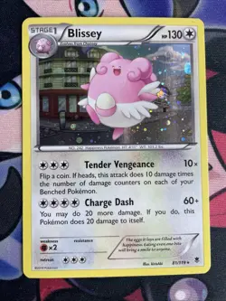 Pokemon TCG Blissey Phantom Forces 81/119 Holo Holo Rare NM - Image 1