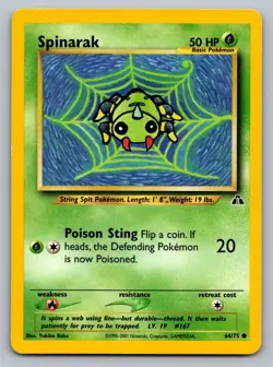 Pokemon TCG Neo Discovery Spinarak #64 - Image 1