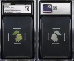 CGC 10 2025 Pokemon Center Flake Seal Chikorita - Image 1