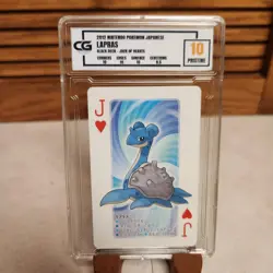 CG 10 Lapras Jack of Hearts - 2012 Black Kyurem Poker Deck - Pokemon (CGC 10 U) - Image 1