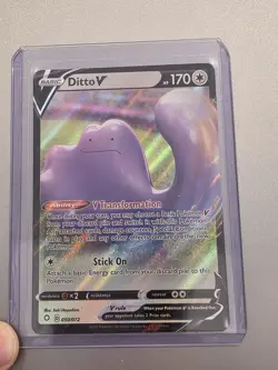 Pokemon Ditto V 050/072 Shining Fates Ultra Rare V Near-Mint (ENGLISH) - Image 1