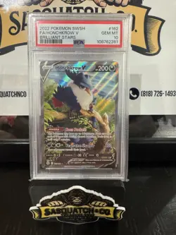 Pokemon TCG PSA 10 Honchkrow V 162/172 Full Art - Image 1