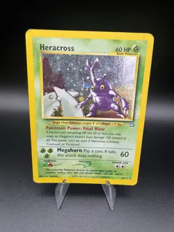 Heracross 6/111 Neo Genesis Pokemon TCG Holo Rare 2000 - Image 1