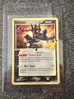 Gold Star Greninja SWSH144 Black Star Promo Celebrations ETB Pokemon 25th NM - Image 1