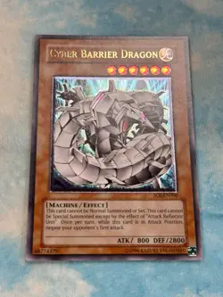 YUGIOH CYBER BARRIER DRAGON ULTIMATE RARE NEAR MINT SOI-EN006 - Image 1
