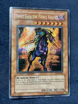 2004 Swift Gaia the Fierce Knight CT1-EN004 Collectors Tin Vintage Yugioh - Image 1