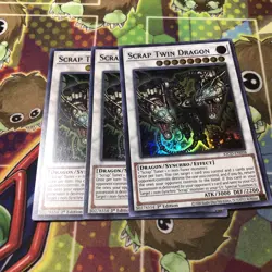 3x Scrap Twin Dragon 1st Edition Super Rare KICO-EN038 Yu-Gi-Oh! - Image 1