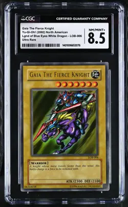2002 Gaia The Fierce Knight LOB-006 Unlimited CGC 8.5 - Image 1