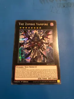 YUGIOH Secret Rare The Zombie Vampire MP23-EN024 1st Edition - Image 1