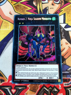 Number 2: Ninja Shadow Mosquito blcr-en029 1st Ed (M/NM+) Secret Rare Yu-Gi-Oh! - Image 1