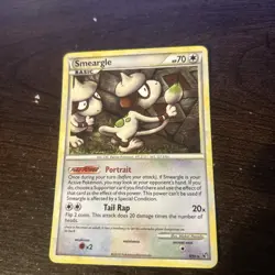 Pokemon TCG Smeargle Holo Rare Card 8/90 HGSS Undaunted - Image 1