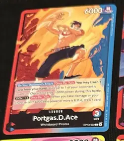 Portgas D. Ace OP13-002 (L) Carrying on His Will ENGLISH One Piece Card - Image 1