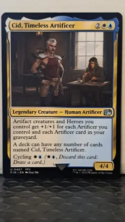 MTG Final Fantasy - Cid, Timeless Artificer #407, 414, 416 (3 Card Lot) - Image 2