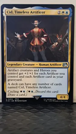 MTG Final Fantasy - Cid, Timeless Artificer #407, 414, 416 (3 Card Lot) - Image 4