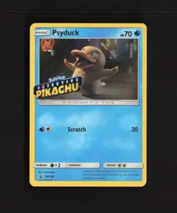 Psyduck SM199 Black Star Promo Holo Stamped Pokemon Card NM - Image 1