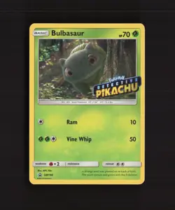 Bulbasaur SM198 Black Star Promo Holo Stamped Pokemon Card LP - Image 1