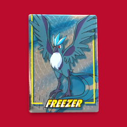 ARTICUNO (FREEZER)--JAPANESE MEIJI EMBOSSED PROMO FOIL POKEMON CARD - Image 1