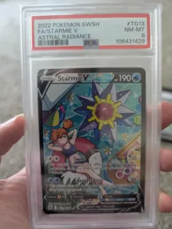 PSA 8 Starmie V Astral Radiance Pokemon Card Trainer Gallery TG13/TG30 2022 - Image 1