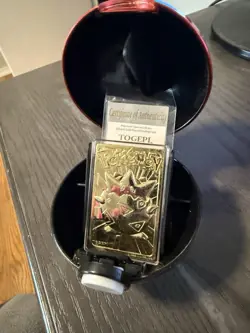 Togepi 23k 23 Karat Gold Plated Trading Card Burger King 1999 Special Edition - Image 1