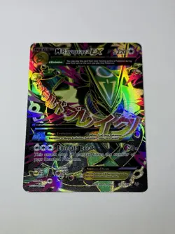 2015 Pokemon Card TCG Mega M Rayquaza EX Full Art 105/108 XY Roaring Skies NM/LP - Image 1