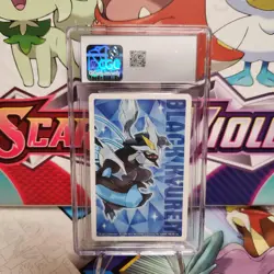 CGC 10 Vulpix 4 of Diamonds Playing Card Black Kyurem Deck - Pokemon -SHIPS FAST - Image 2