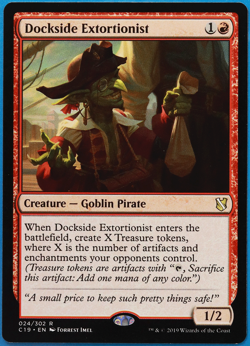 Dockside Extortionist Commander 2019 NM Red Rare MTG CARD (ID# 499114) ABUGames - Image 1