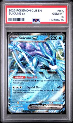 2023 Pokemon Trading Card Game Classic Suicune EX #010 PSA 10 - Image 1