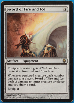 Sword of Fire and Ice Darksteel HEAVILY PLD Artifact Rare CARD (505920) ABUGames - Image 1
