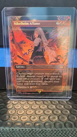 MTG Final Fantasy - Nibelheim Aflame #339 (Mythic Sorcery/Borderless Foil) - Image 1