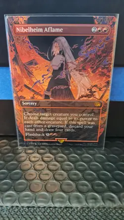 MTG Final Fantasy - Nibelheim Aflame #339 (Mythic Sorcery/Borderless Foil) - Image 2